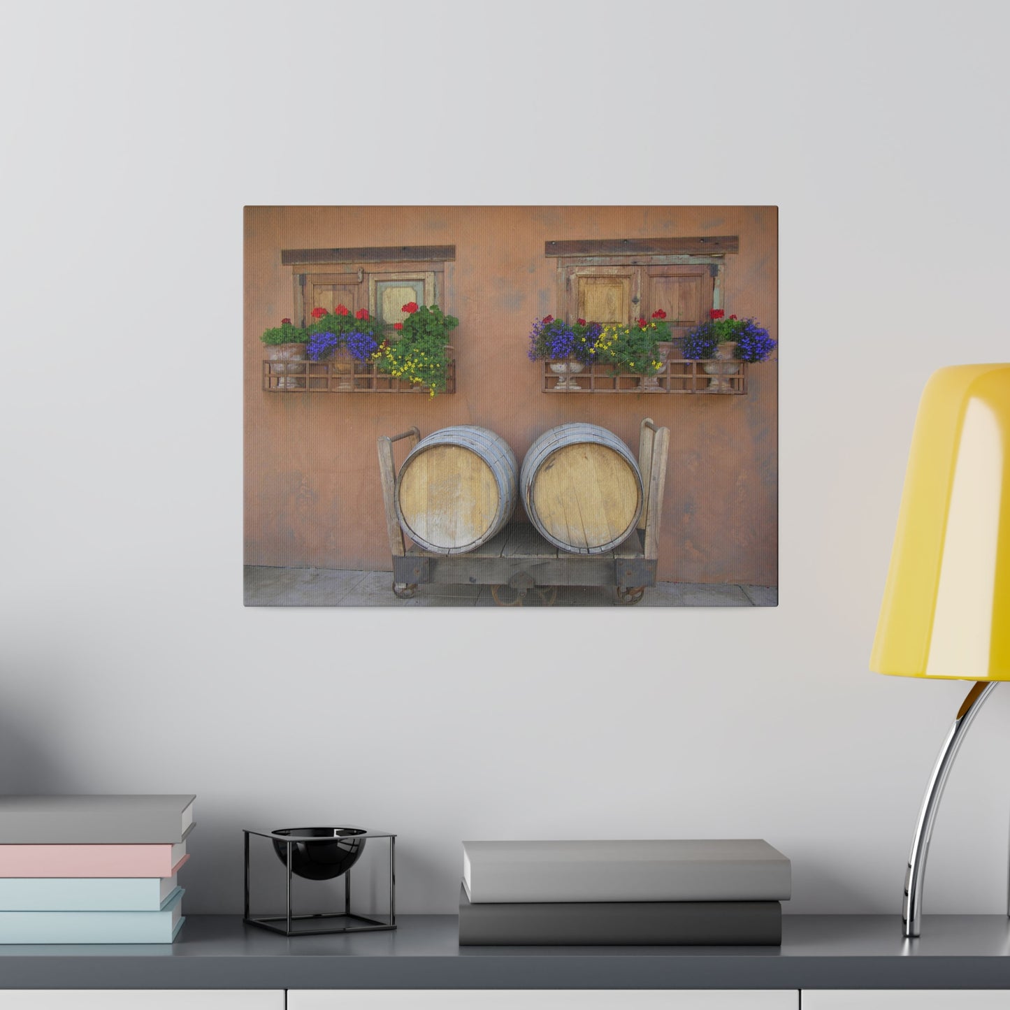 Spanish Windows & Barrels Matte Canvas