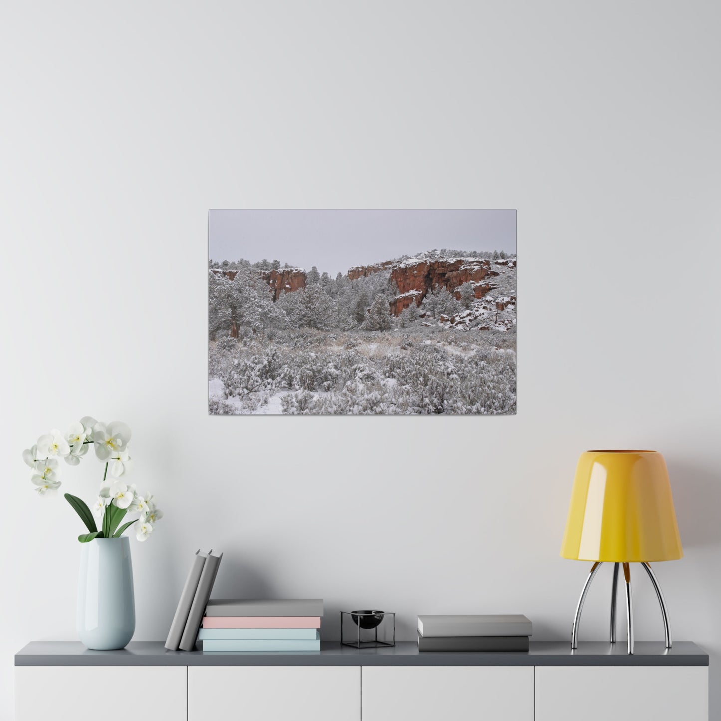 Winter Canyon Matte Canvas