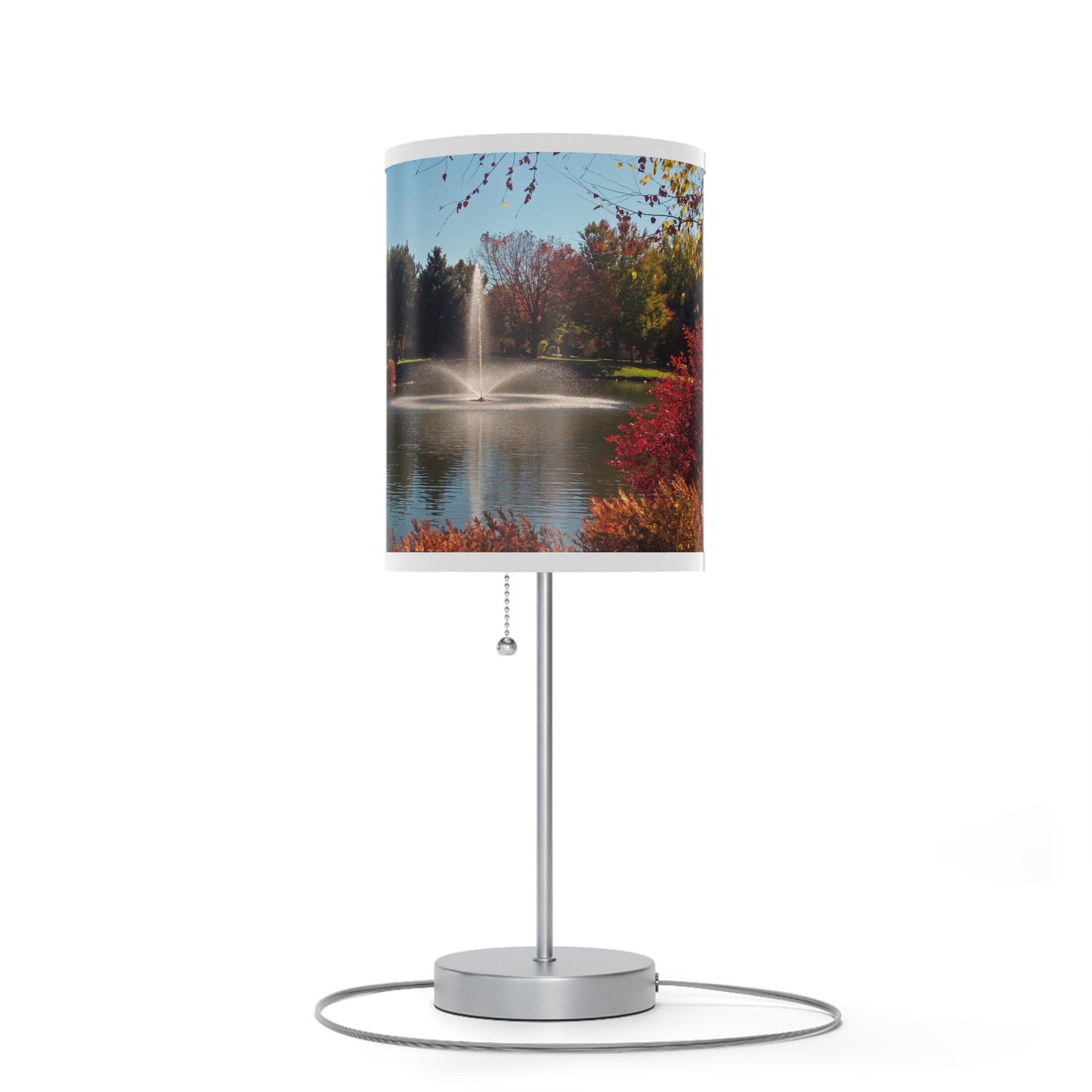 Autumn Fountain Lamp on a Stand