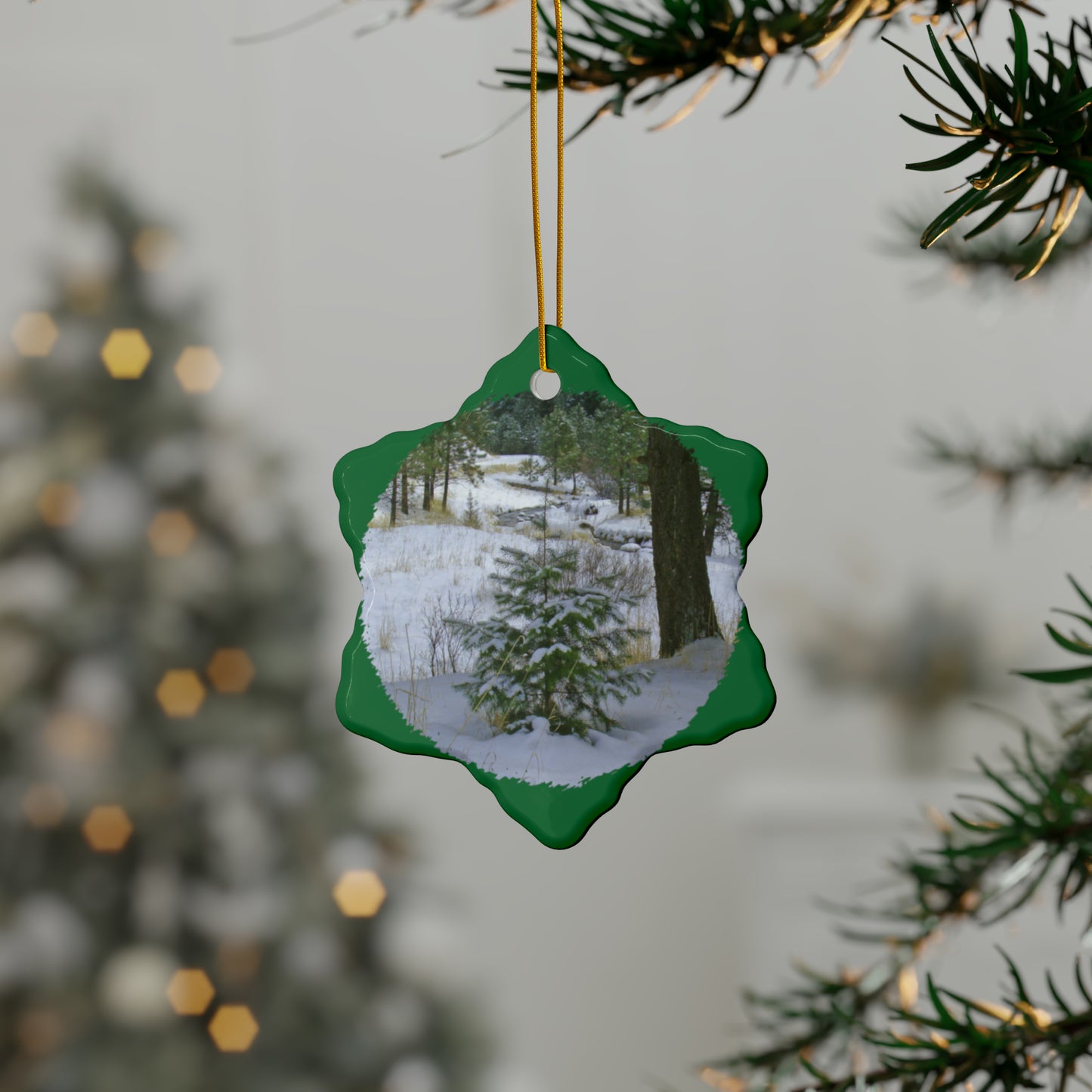 Christmas Tree Creek Ceramic Ornaments