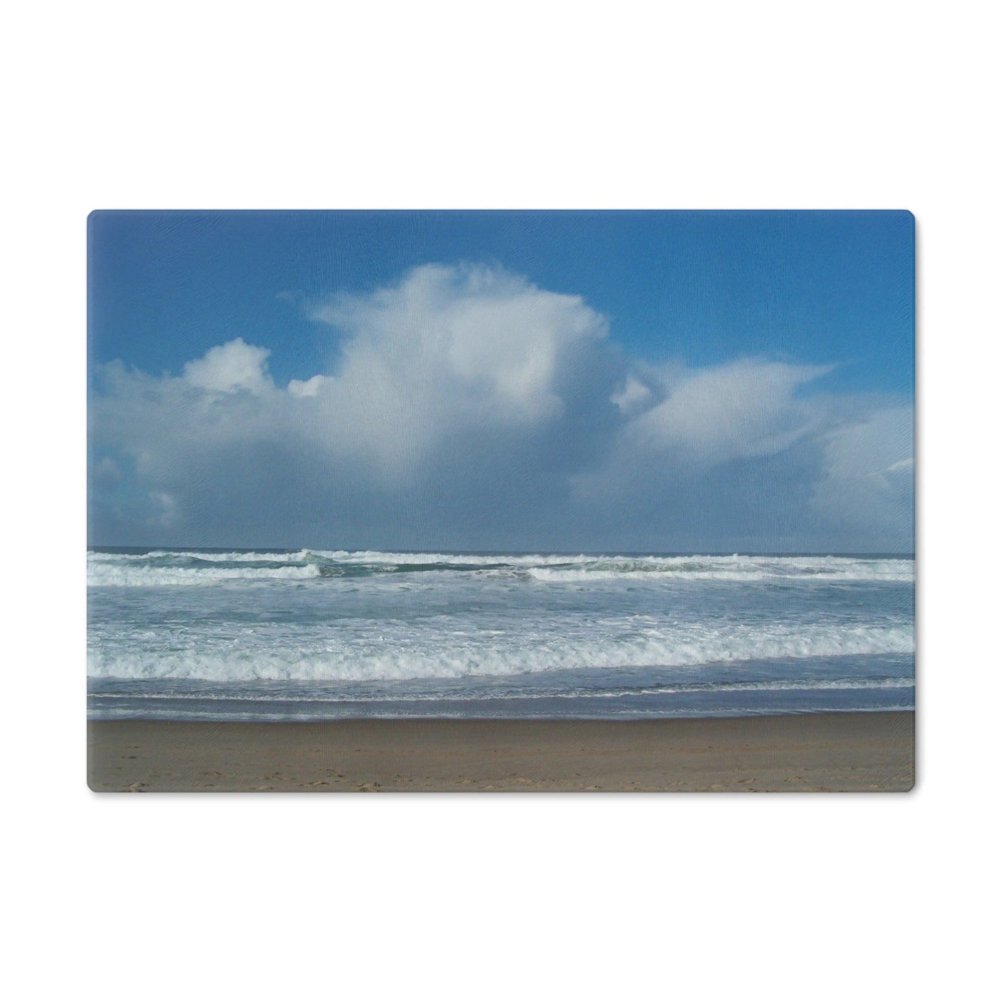 Blue Sky Beach Cutting Board Dishwasher Safe