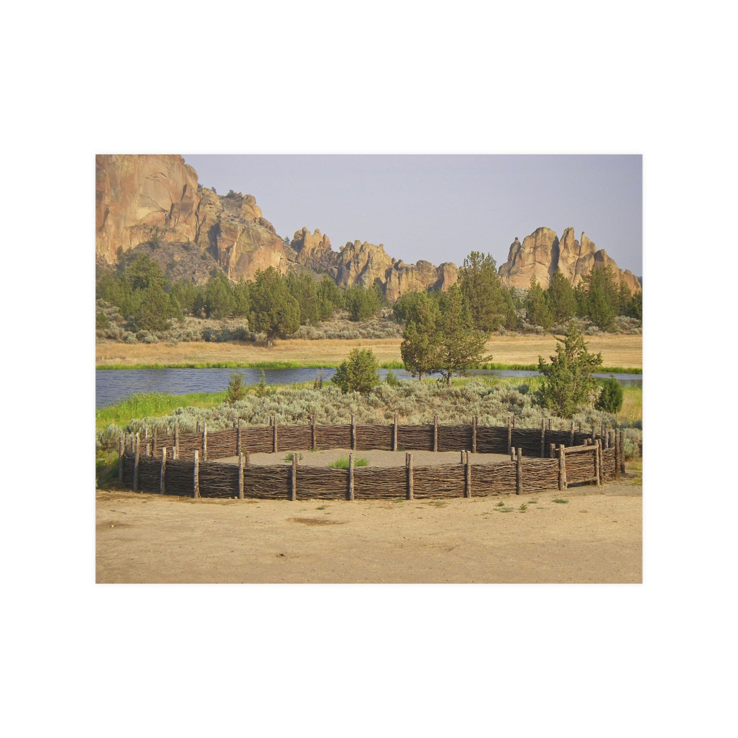 Scenic Round Pen Satin Posters