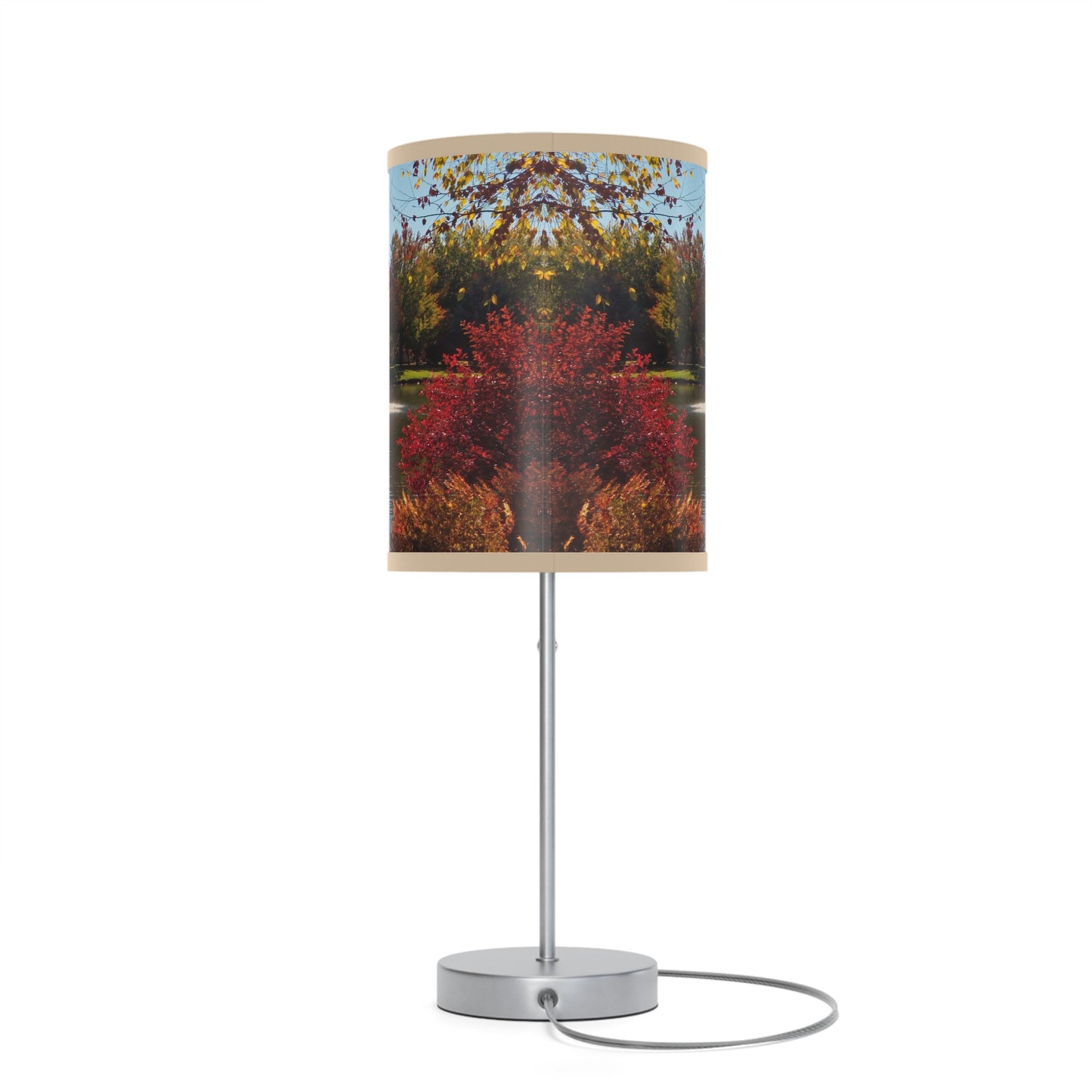 Autumn Fountain Lamp on a Stand