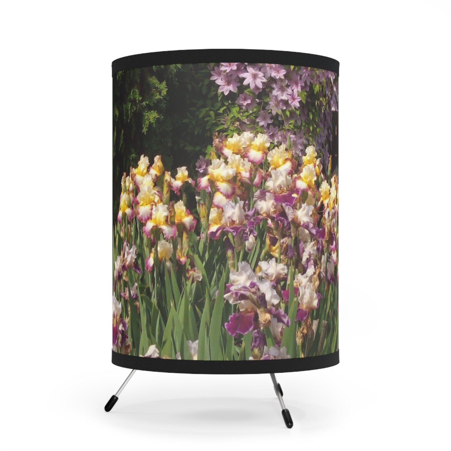 Sunny Iris Garden Tripod Lamp