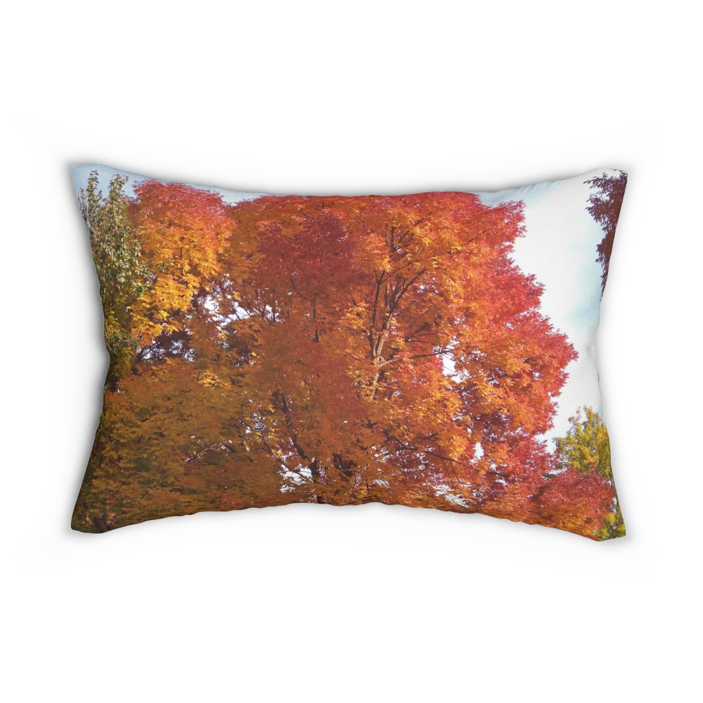 Autumn Radiance Spun Polyester Lumbar Pillow