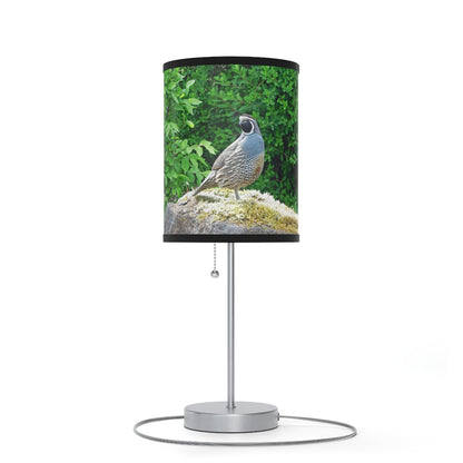 Regal Quail Lamp on a Stand