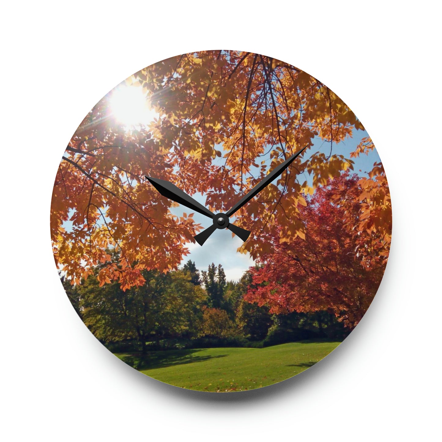 Autumn Light Acrylic Wall Clock