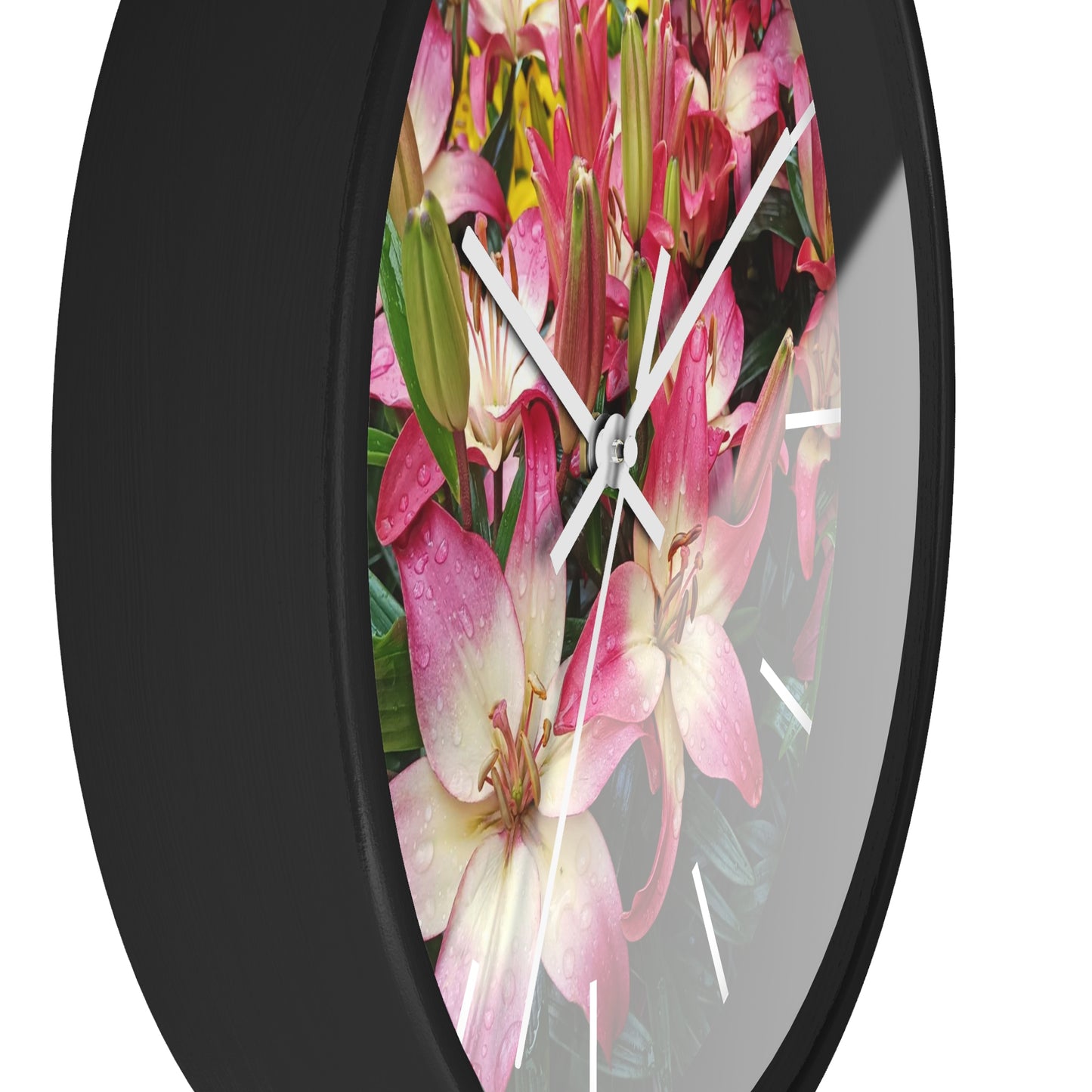 Lovely Lilies Wall Clock