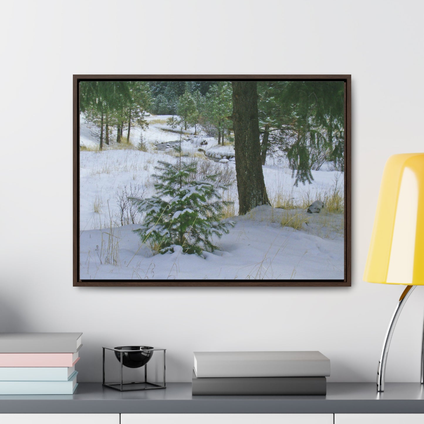 Christmas Tree Creek Gallery Canvas Wraps Framed