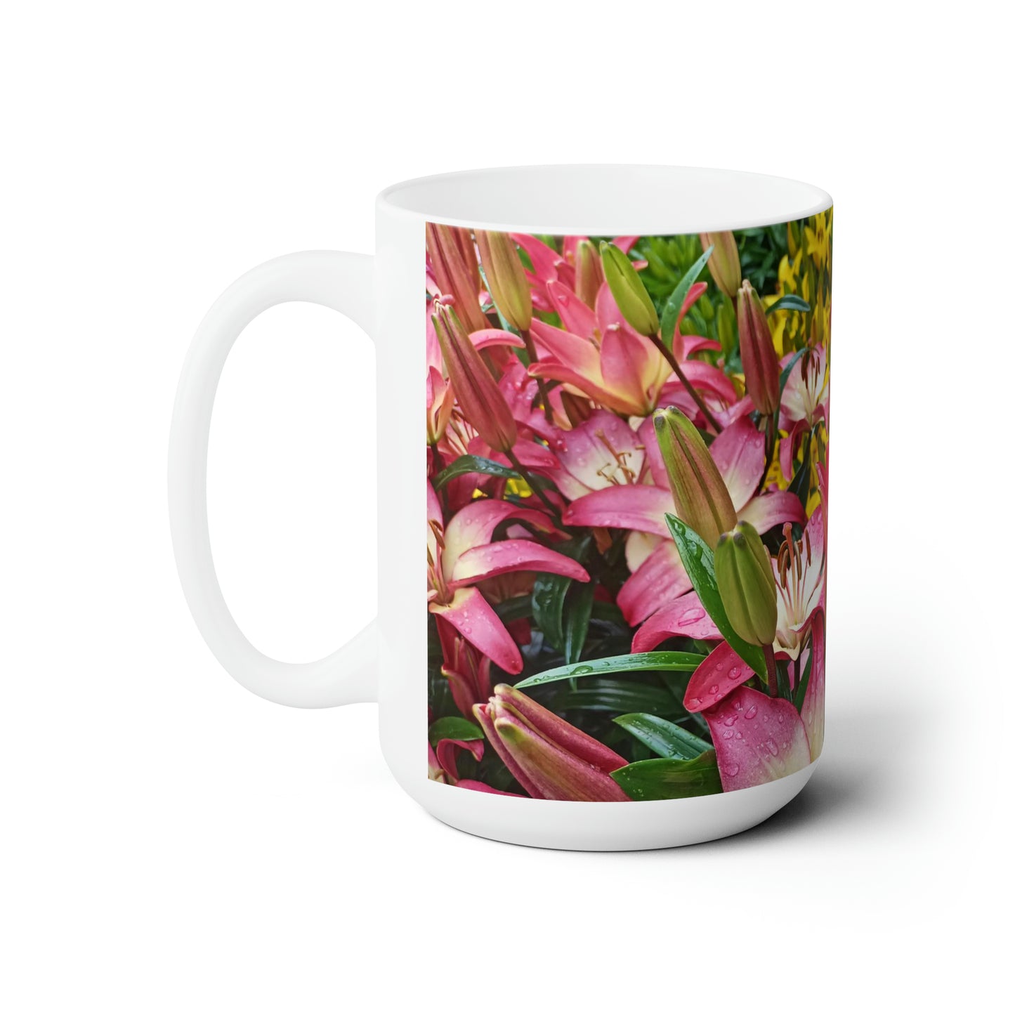 Lovely Lilies Ceramic Mug 15oz