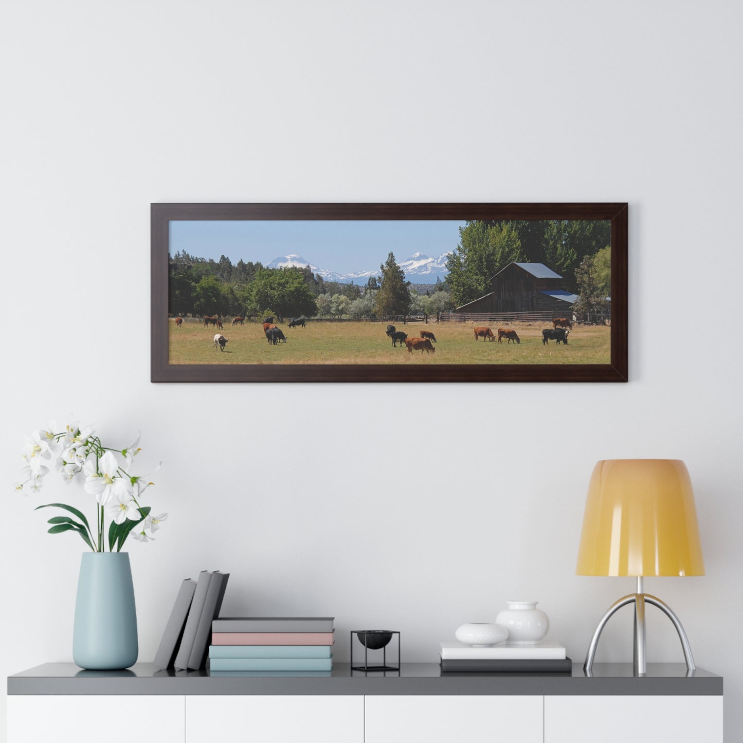 Picturesque Cattle Framed Poster