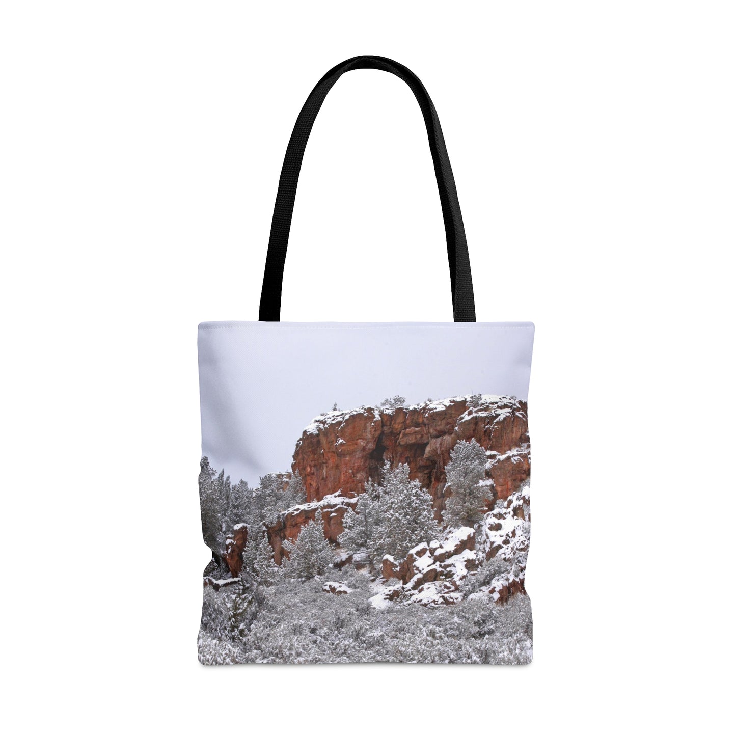 Winter Cliff Matte Tote Bag