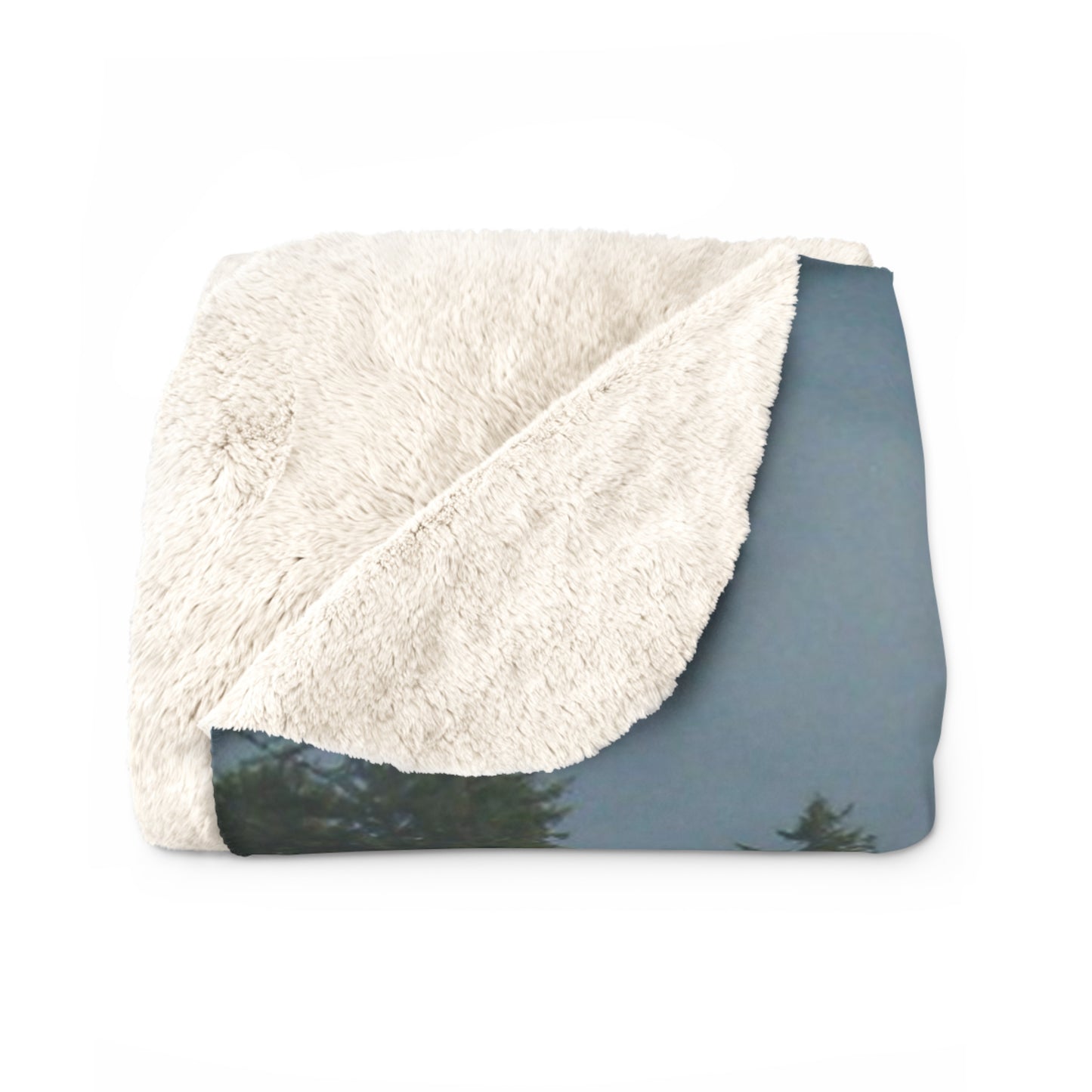 Golden Coastal Pampas Sherpa Fleece Blanket Vertical