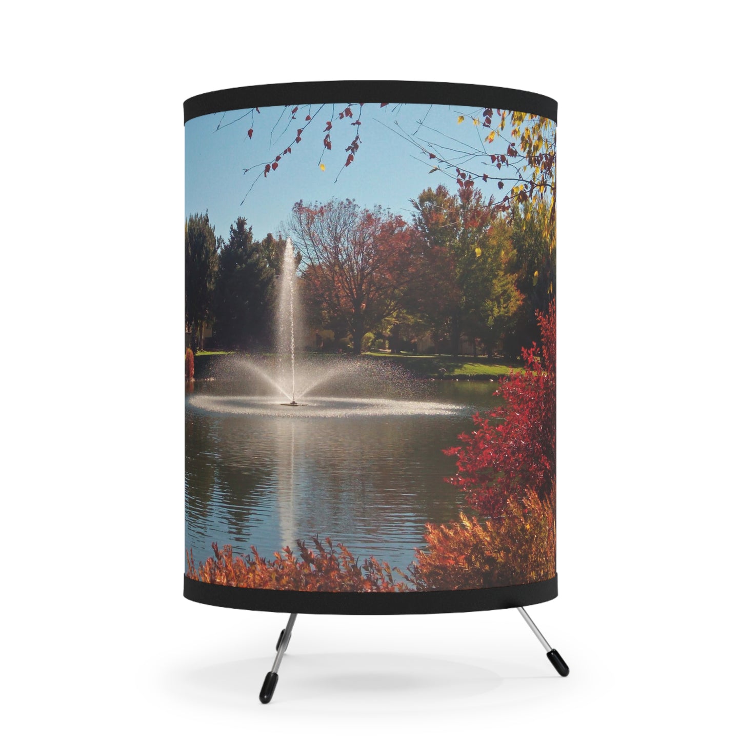 Autumn Fountain Tripod Lamp