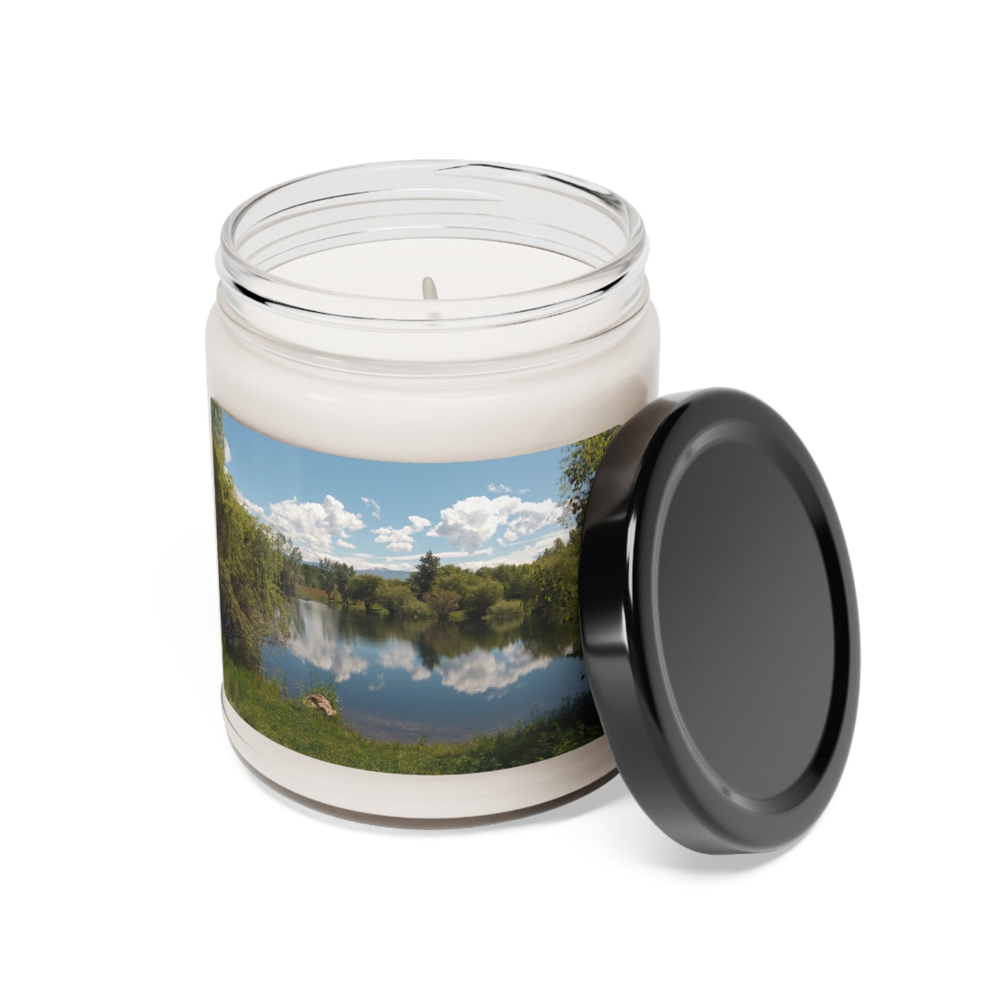 Peaceful Pond Scented Soy Candle, 9oz