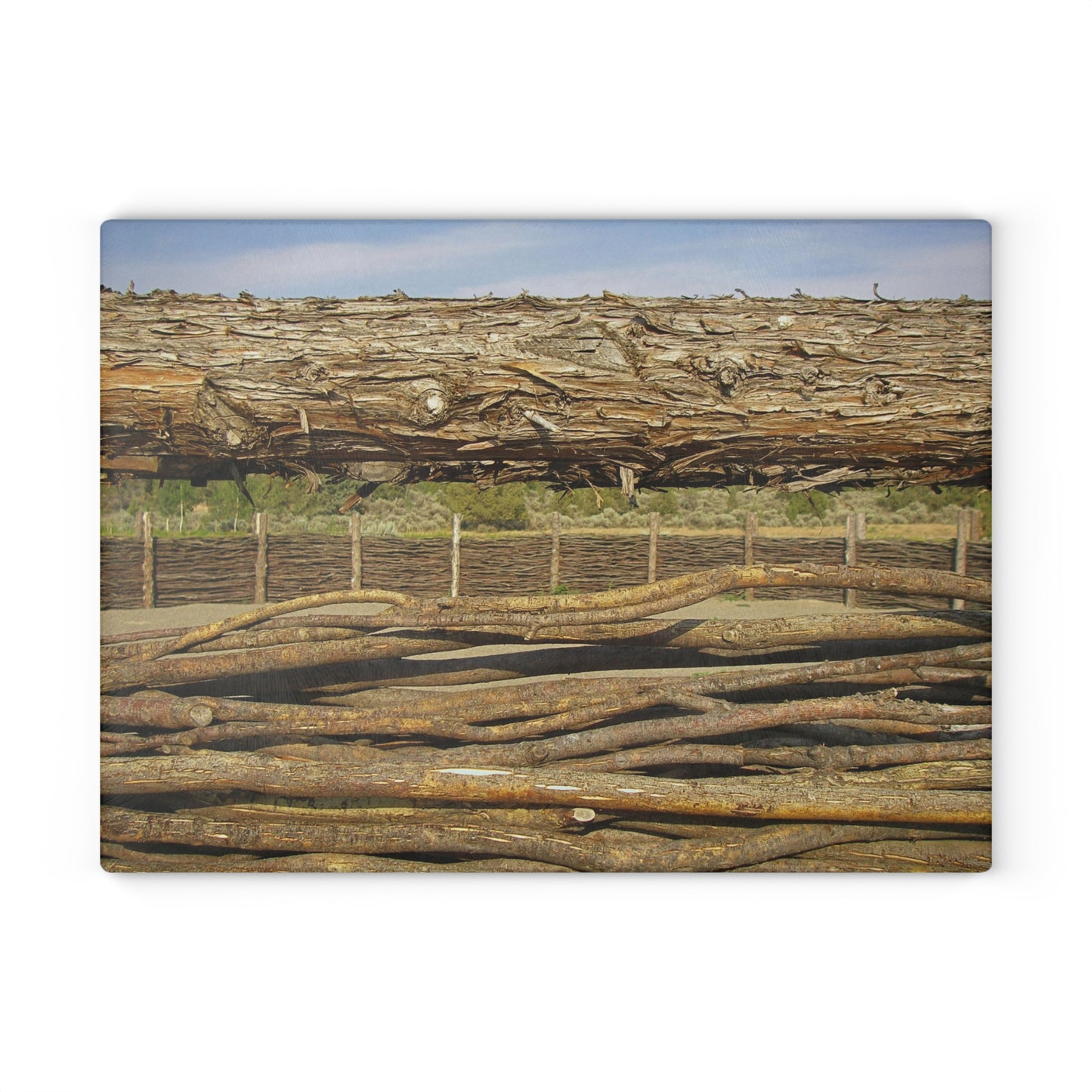 Through The Rails Glass Cutting Board Hand Wash