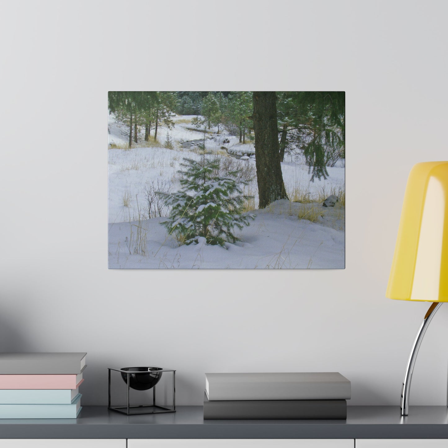 Christmas Tree Creek Matte Canvas