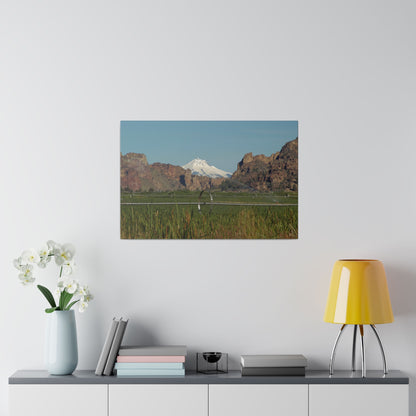 Mountain & Rocky Cliffs Matte Canvas