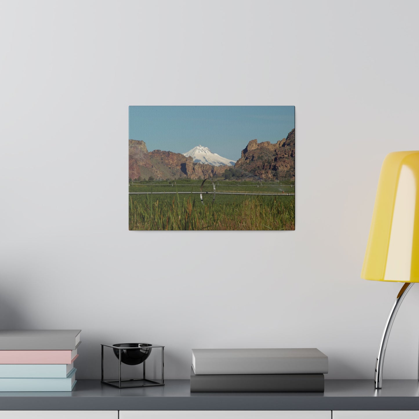 Mountain & Rocky Cliffs Matte Canvas