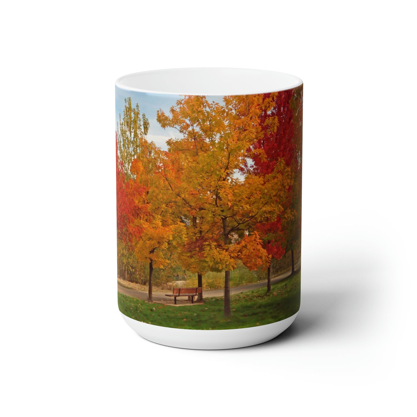 Autumn Serenity Ceramic Mug 15oz