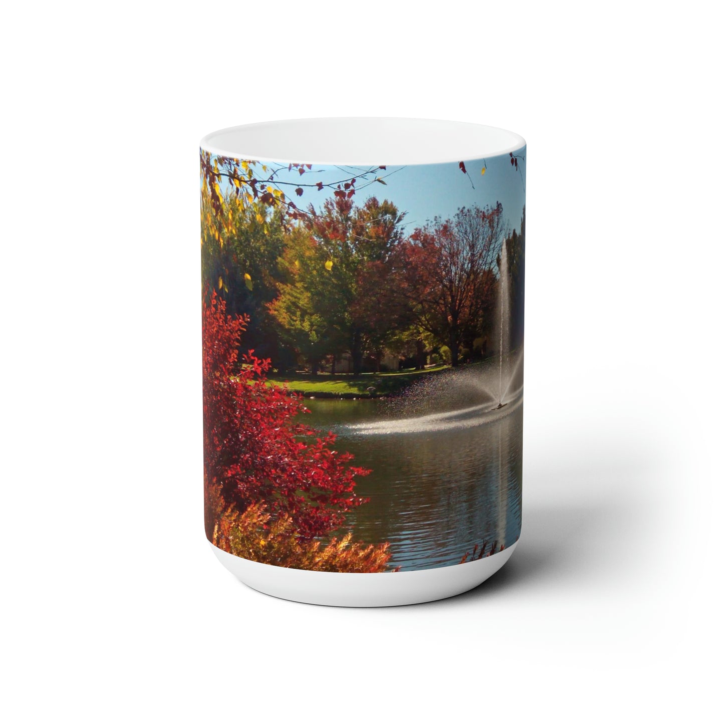 Autumn Fountain Ceramic Mug 15oz