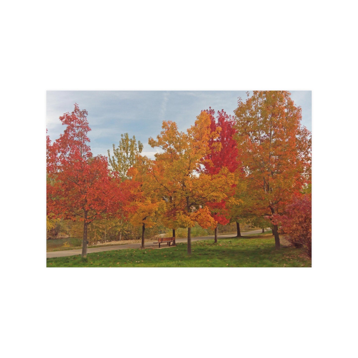 Autumn Serenity Satin Posters
