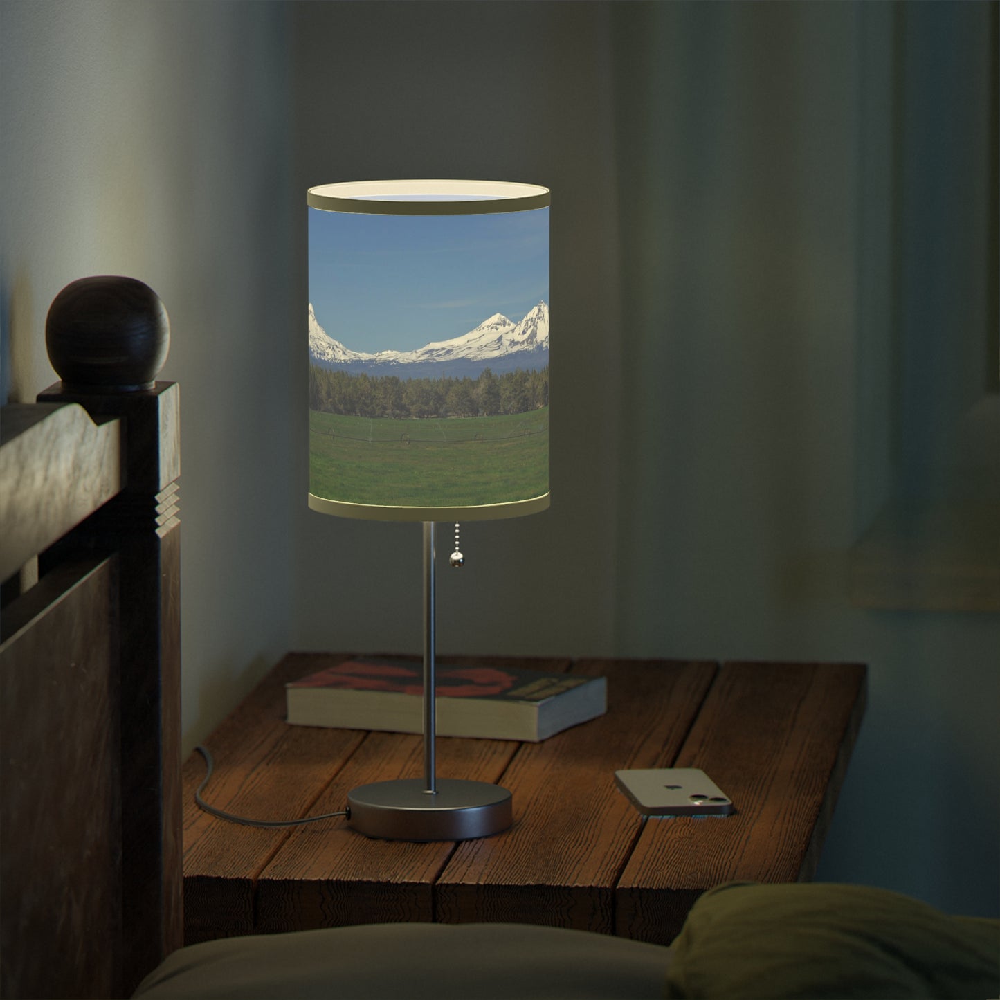 Mountain Field Lamp on a Stand