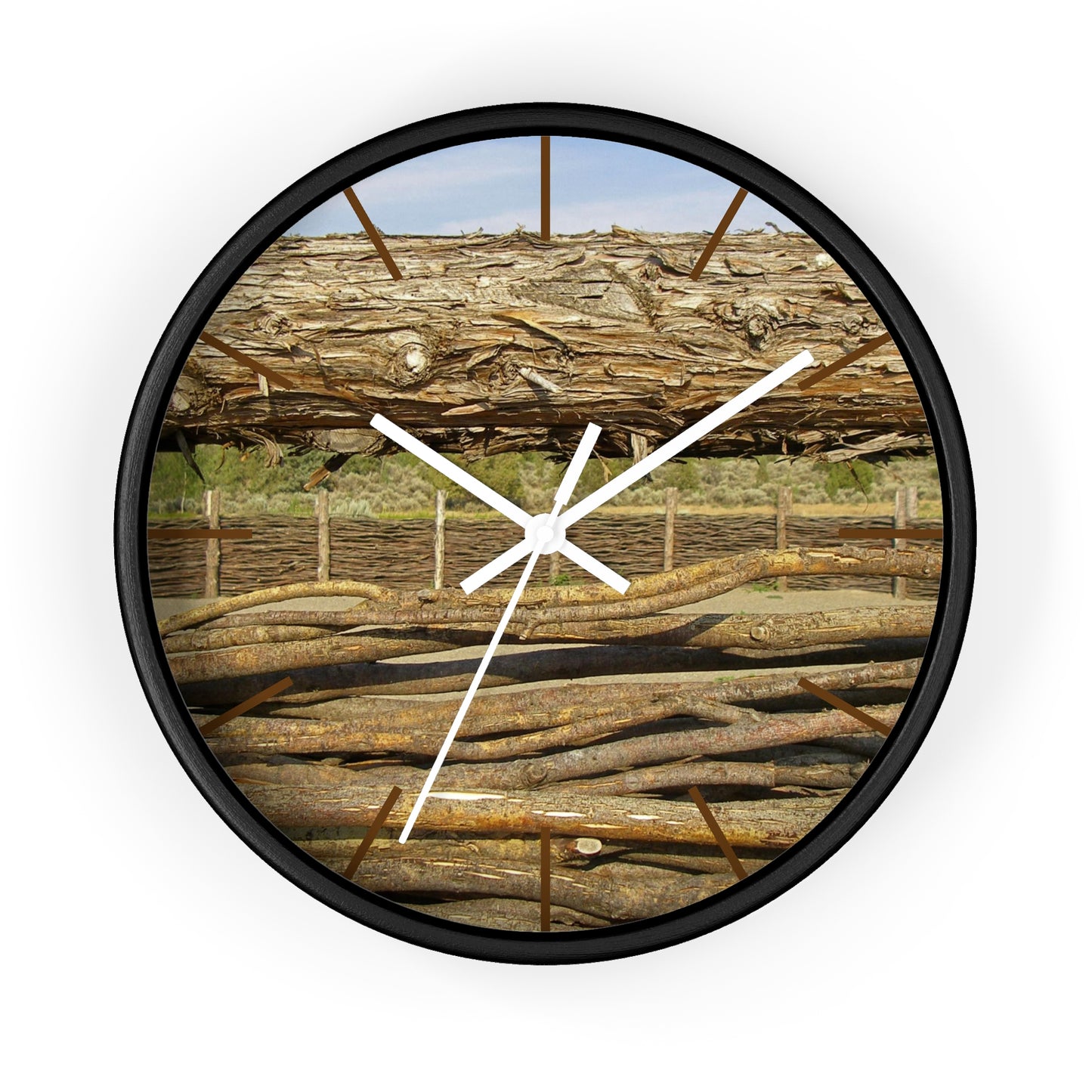 Through The Rails Wall Clock