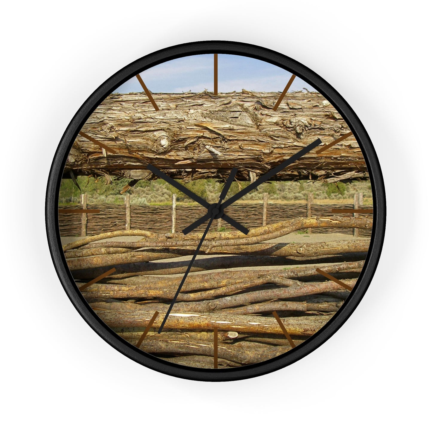 Through The Rails Wall Clock