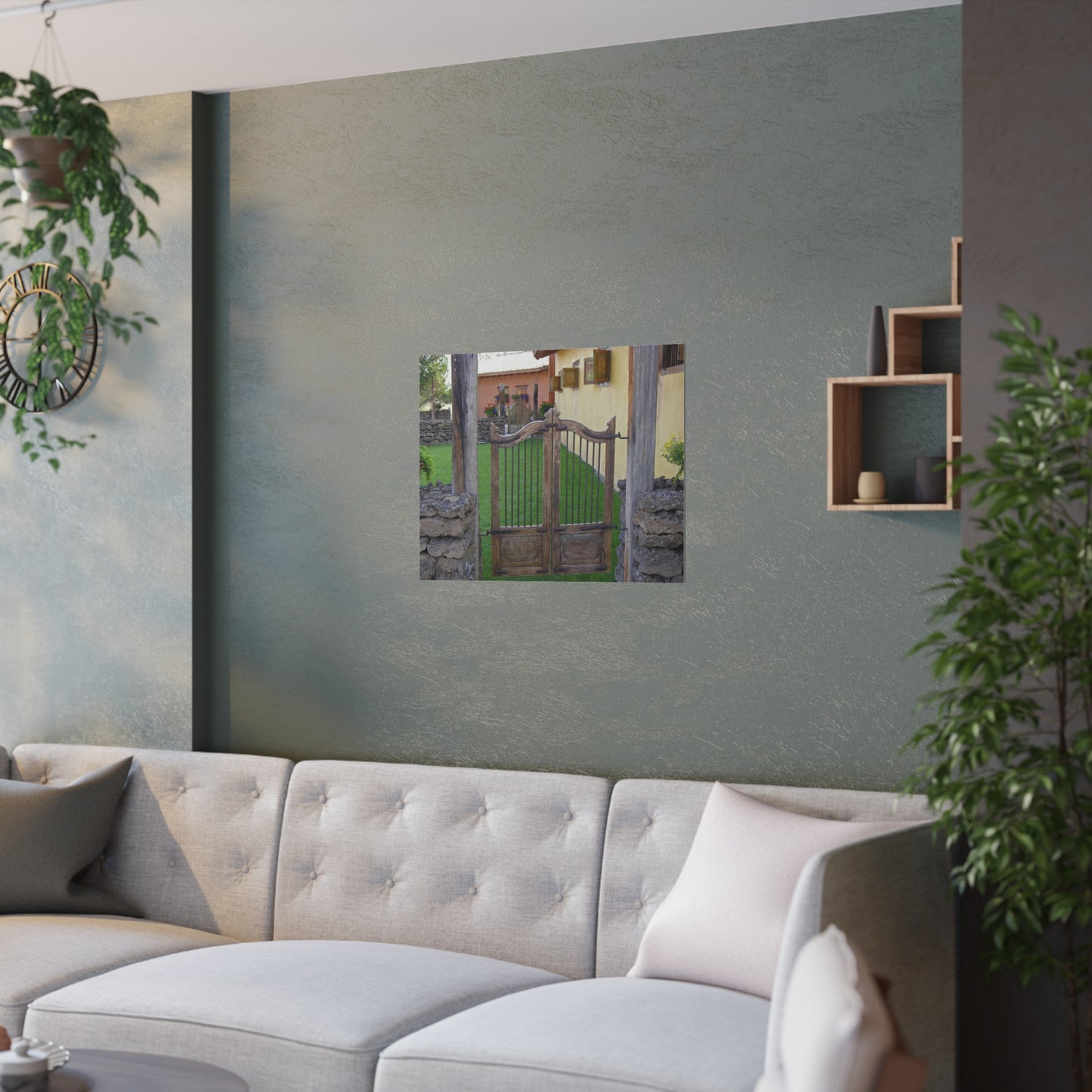 Western Spanish Gates Satin Posters