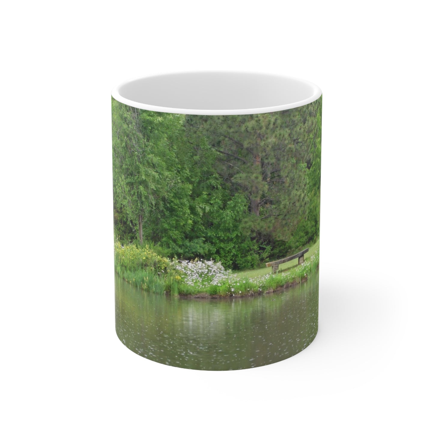 Raindrops On The Water Ceramic Mug 11oz