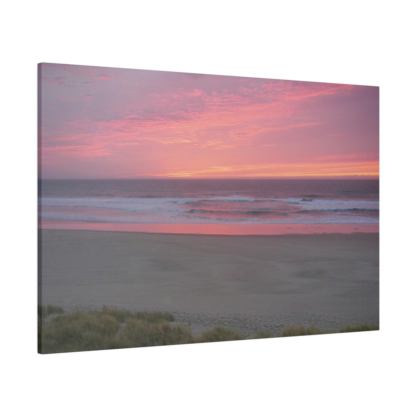 Pink Ocean Sunset Matte Canvas