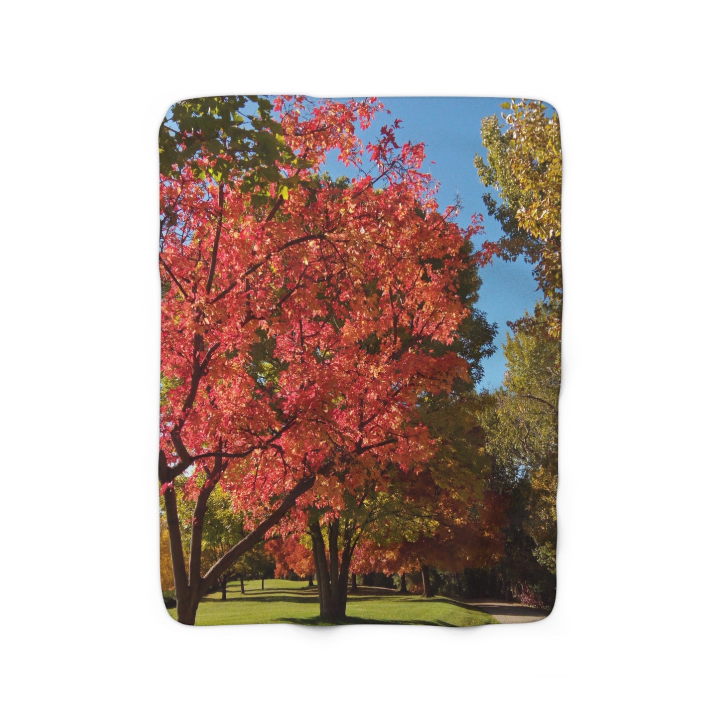 Autumn Glow Sherpa Fleece Blanket