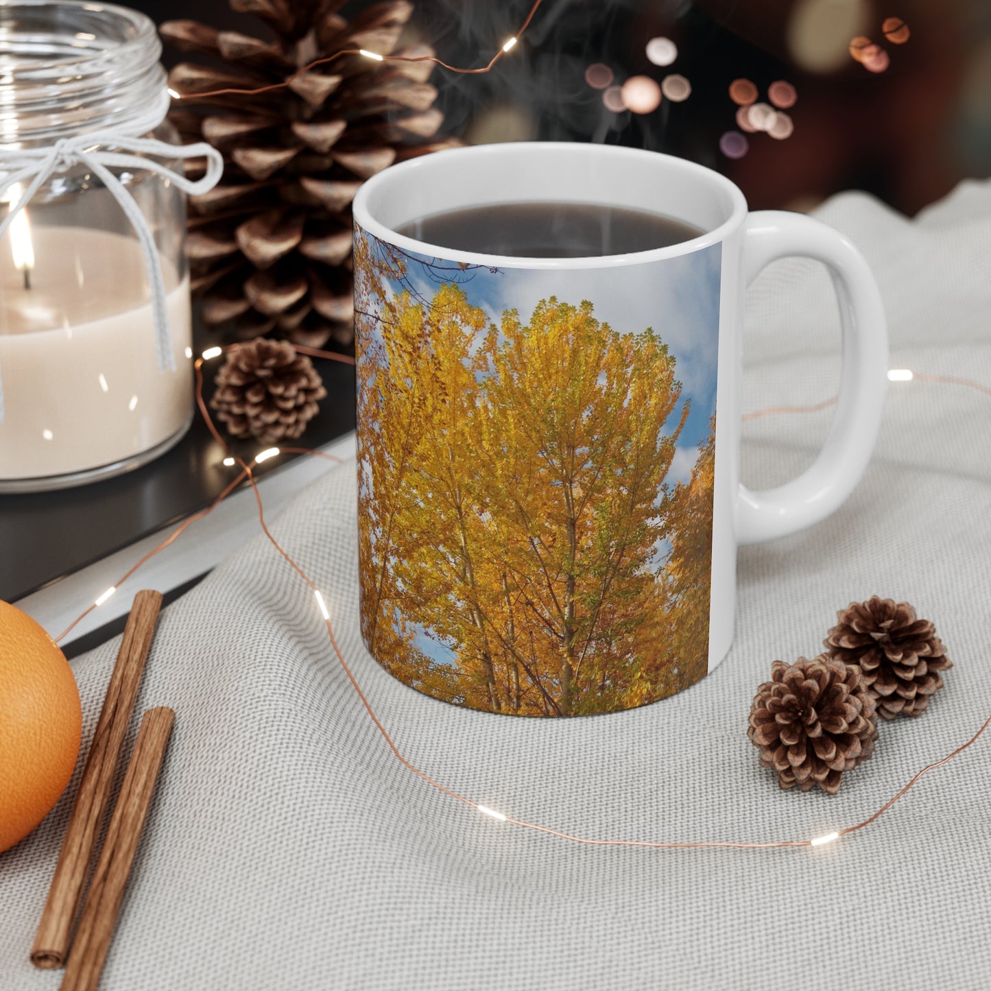 Autumn Gold Ceramic Mug 11oz