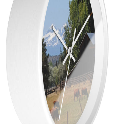Picturesque Cattle Wall Clock