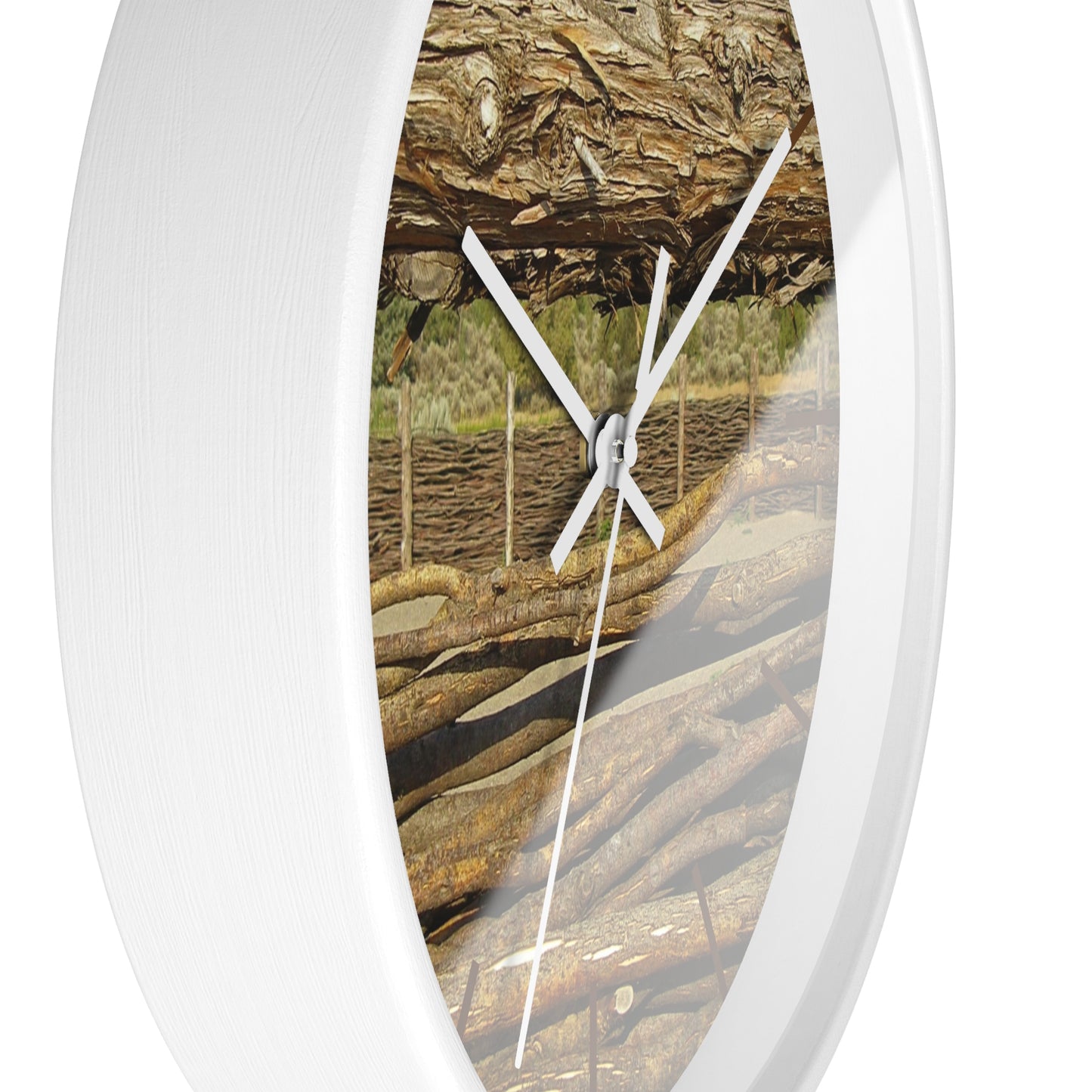 Through The Rails Wall Clock