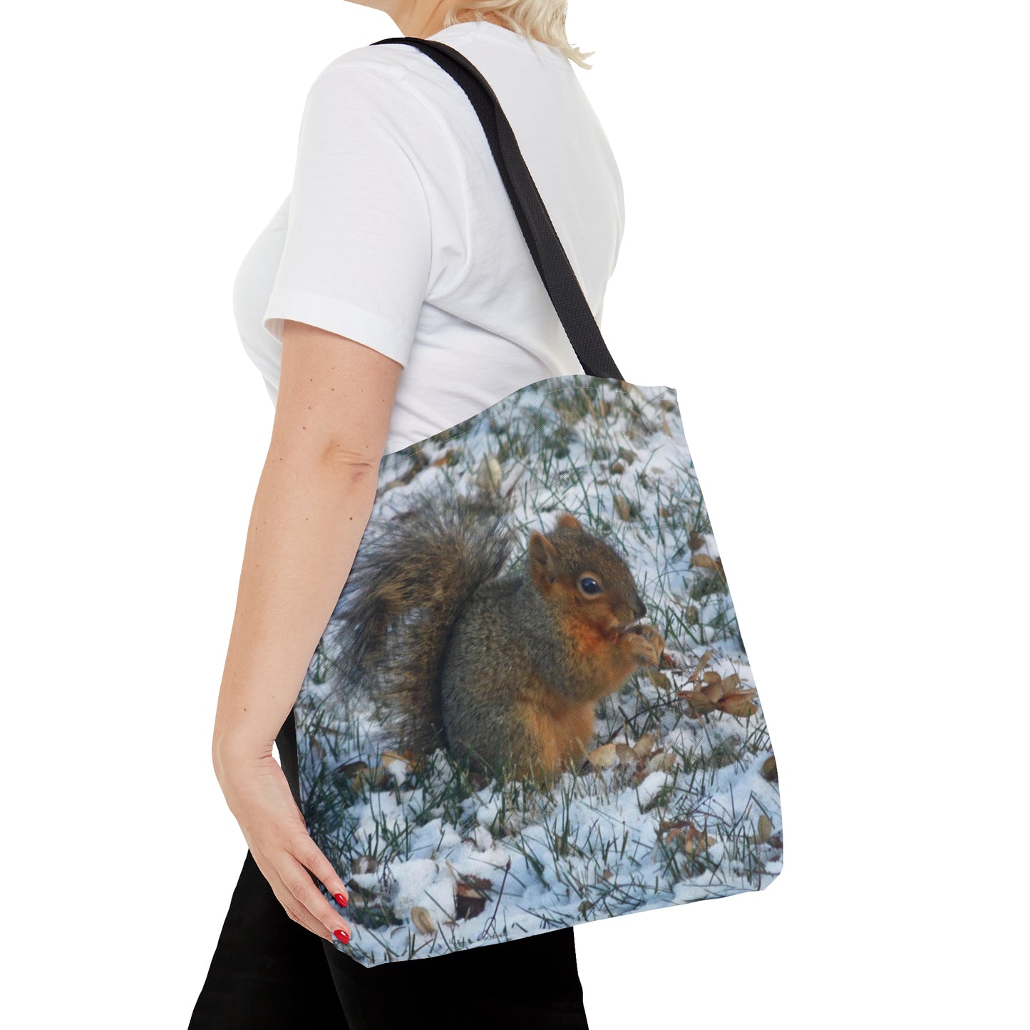 Winter Squirrel Tote Bag