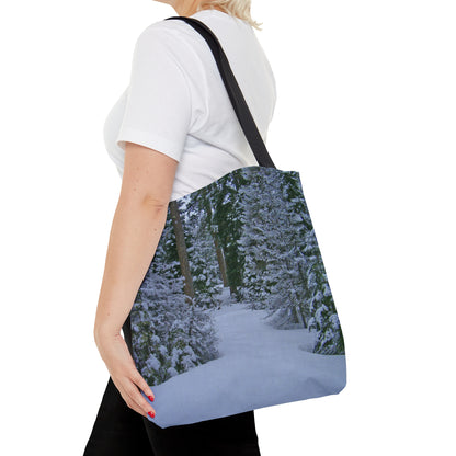 Snowy Woods Tote Bag