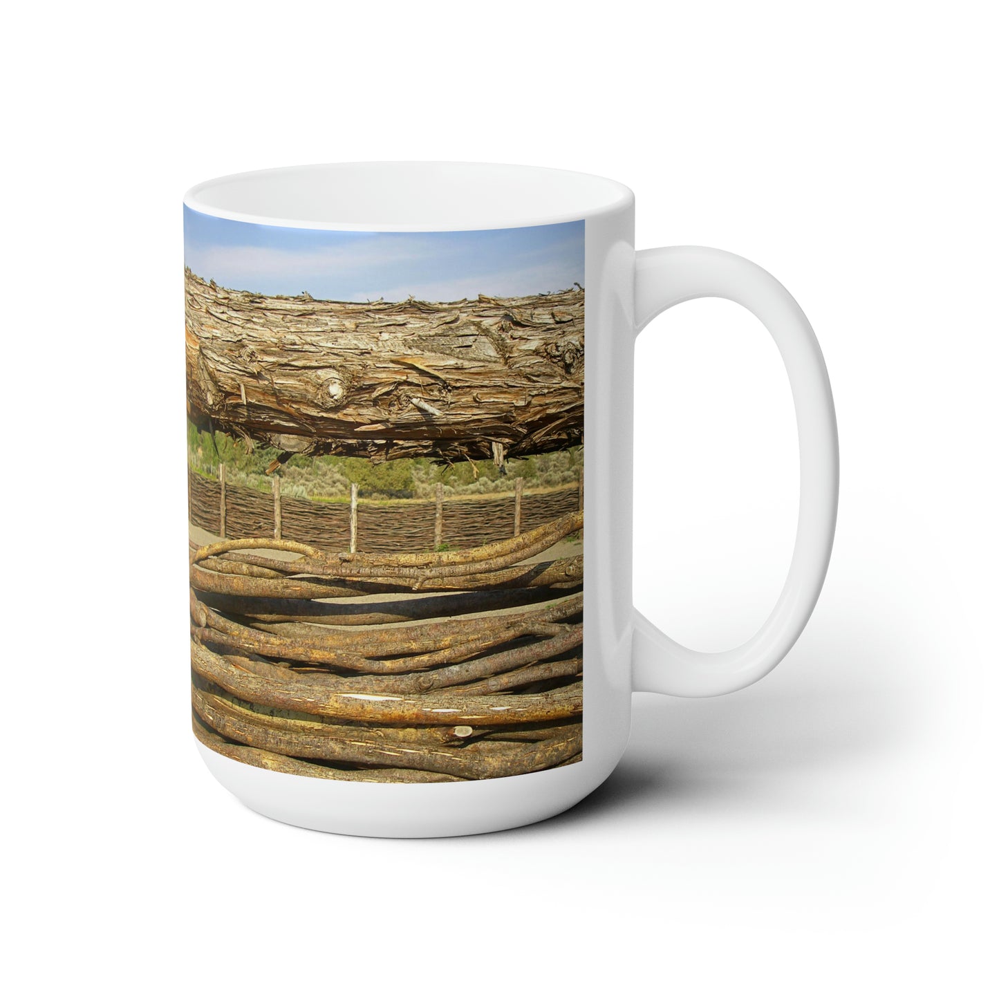 Through The Rails Ceramic Mug 15oz