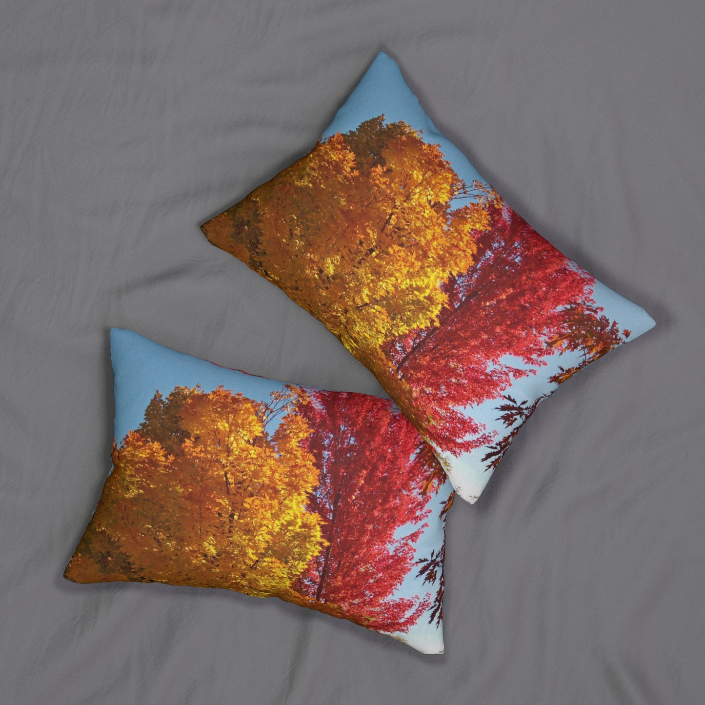 Autumn Bench Spun Polyester Lumbar Pillow