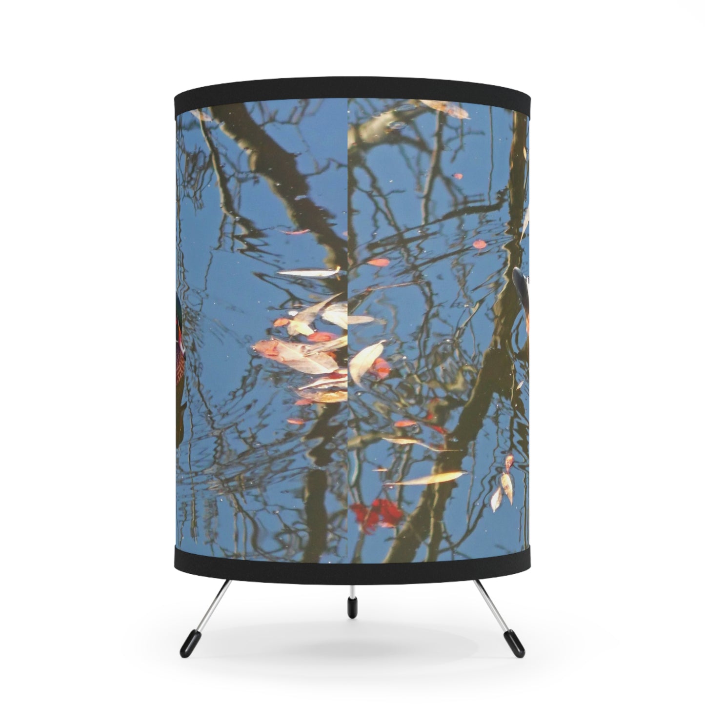 Reflections Wood Duck Tripod Lamp