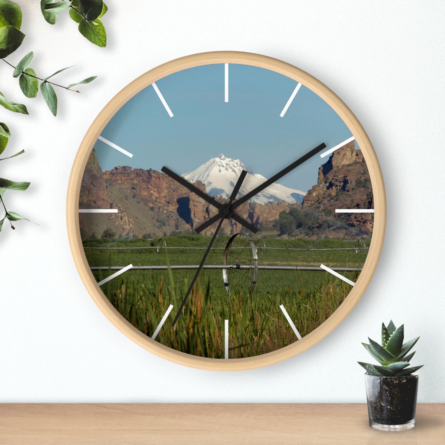 Mountain & Rocky Cliffs Wall Clock