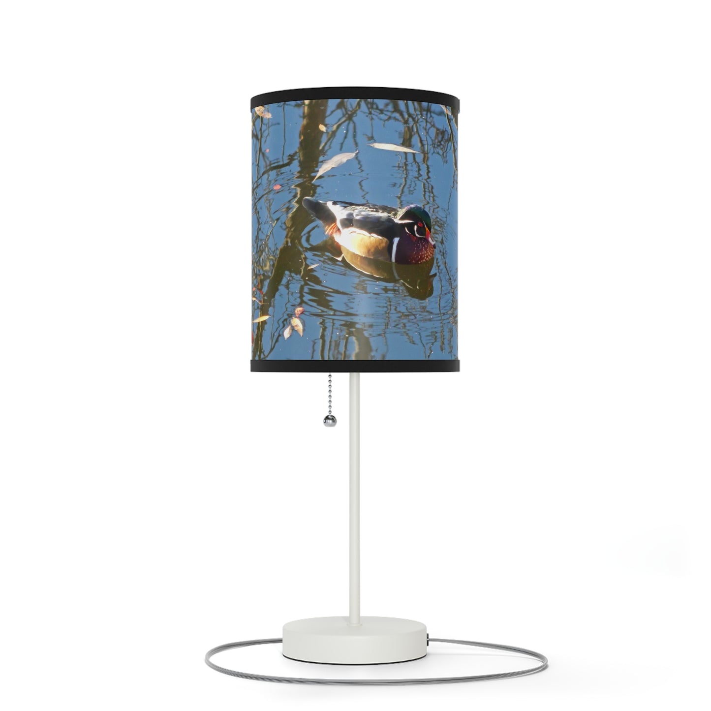 Reflections Wood Duck Lamp on a Stand