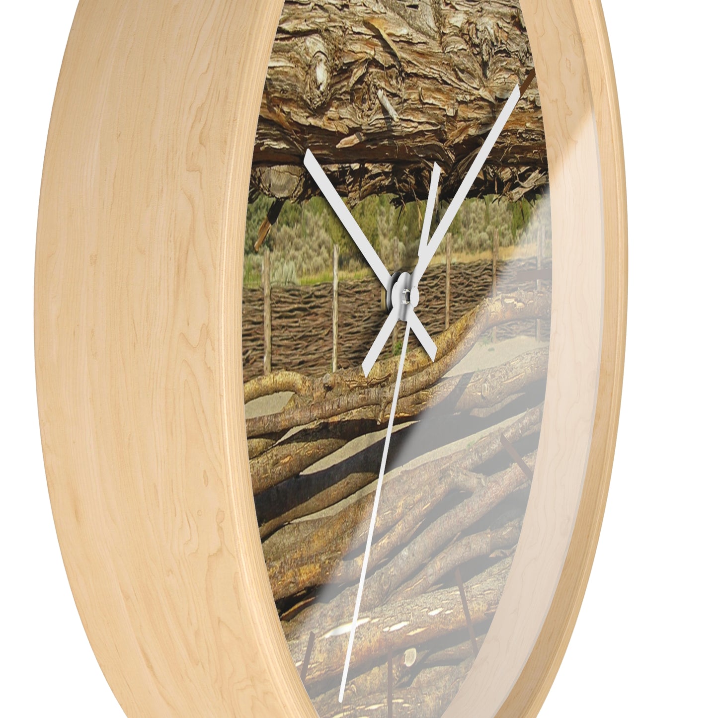 Through The Rails Wall Clock