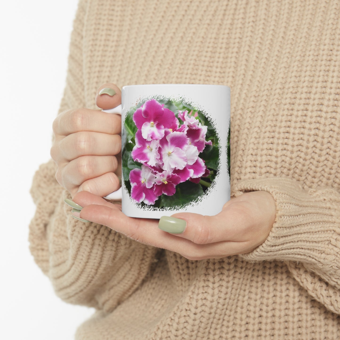 African Violets Ceramic Mug 11oz