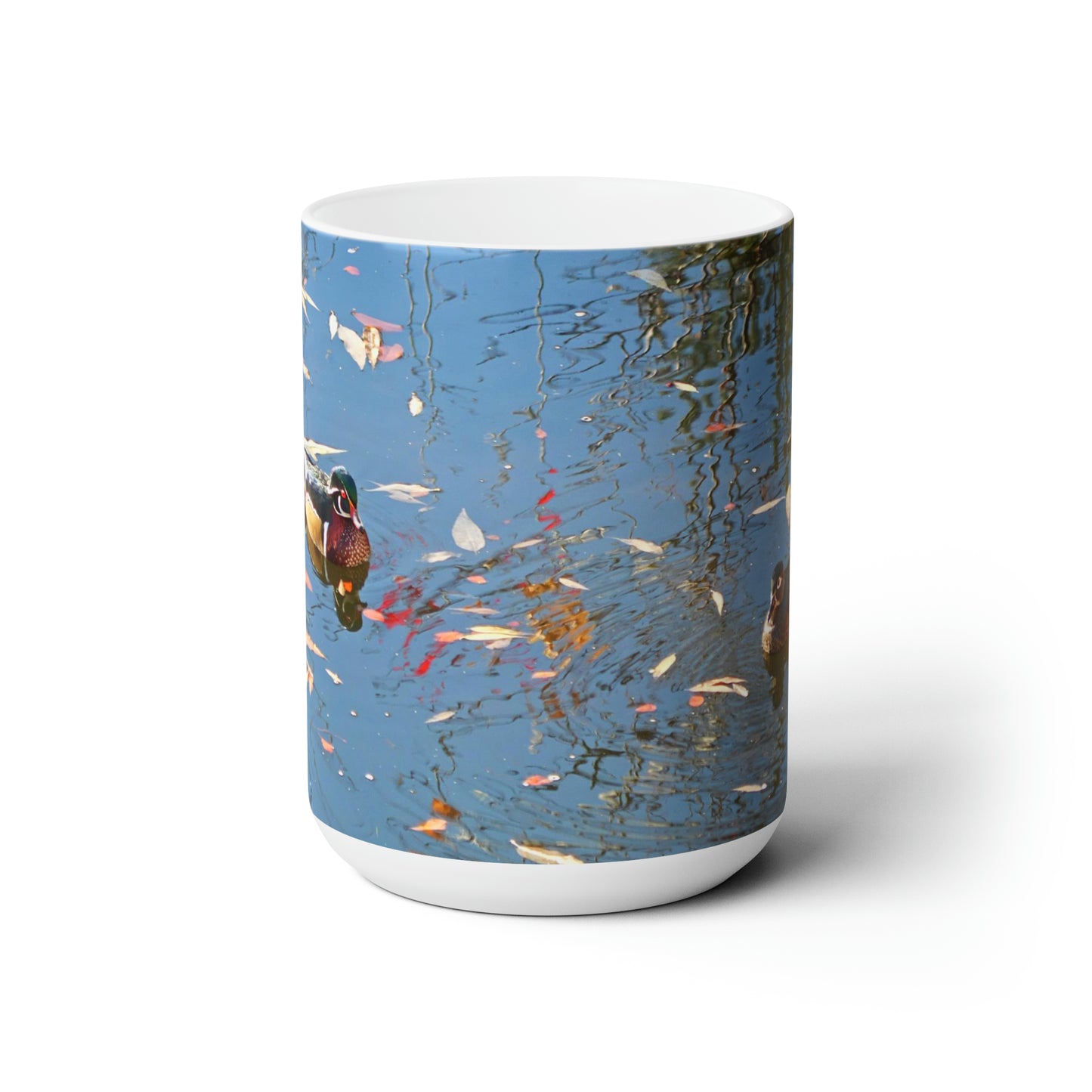 Autumn Wood Duck Ceramic Mug 15oz