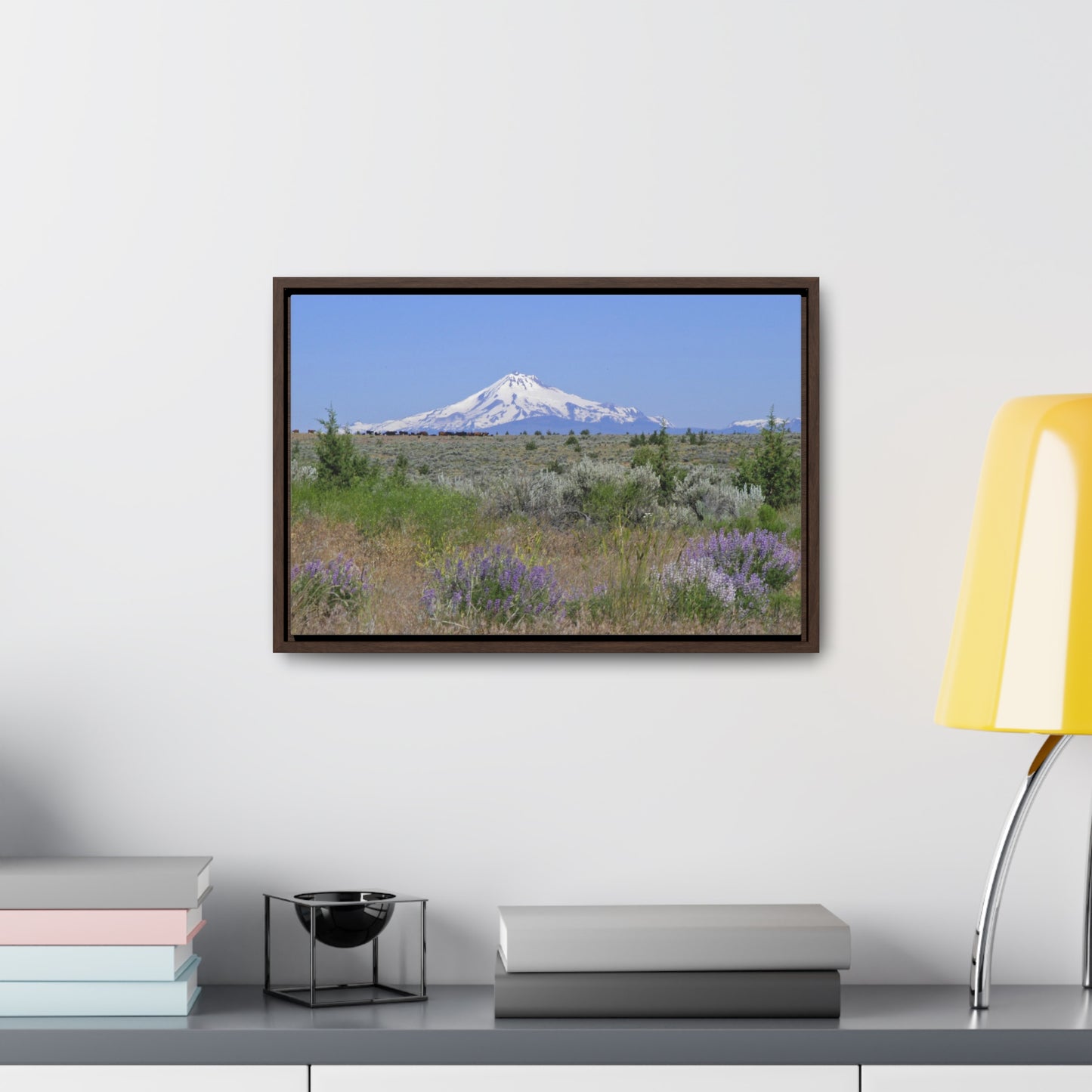 Lupine & Sage Mountain Gallery Canvas Wraps Framed