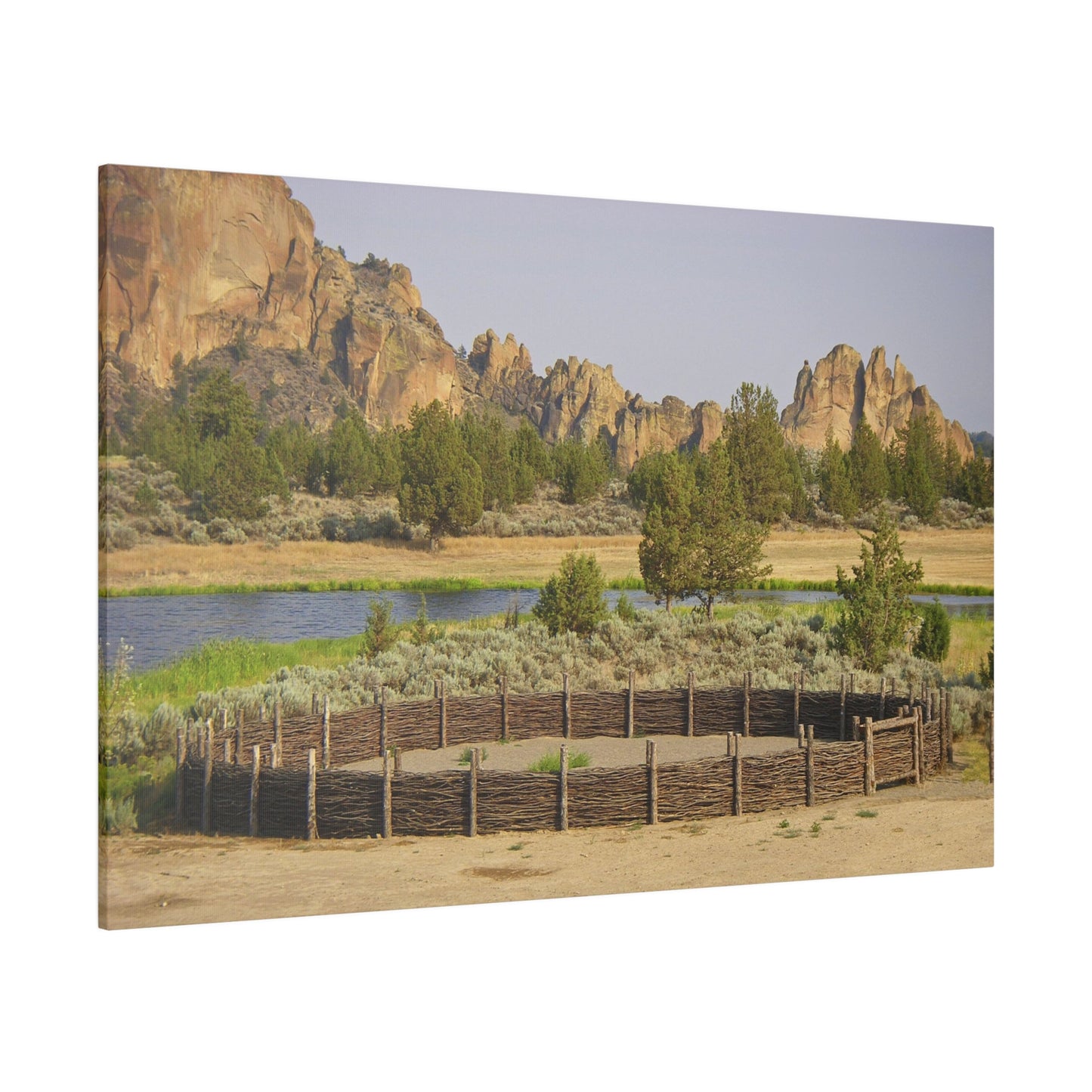 Scenic Round Pen Matte Canvas