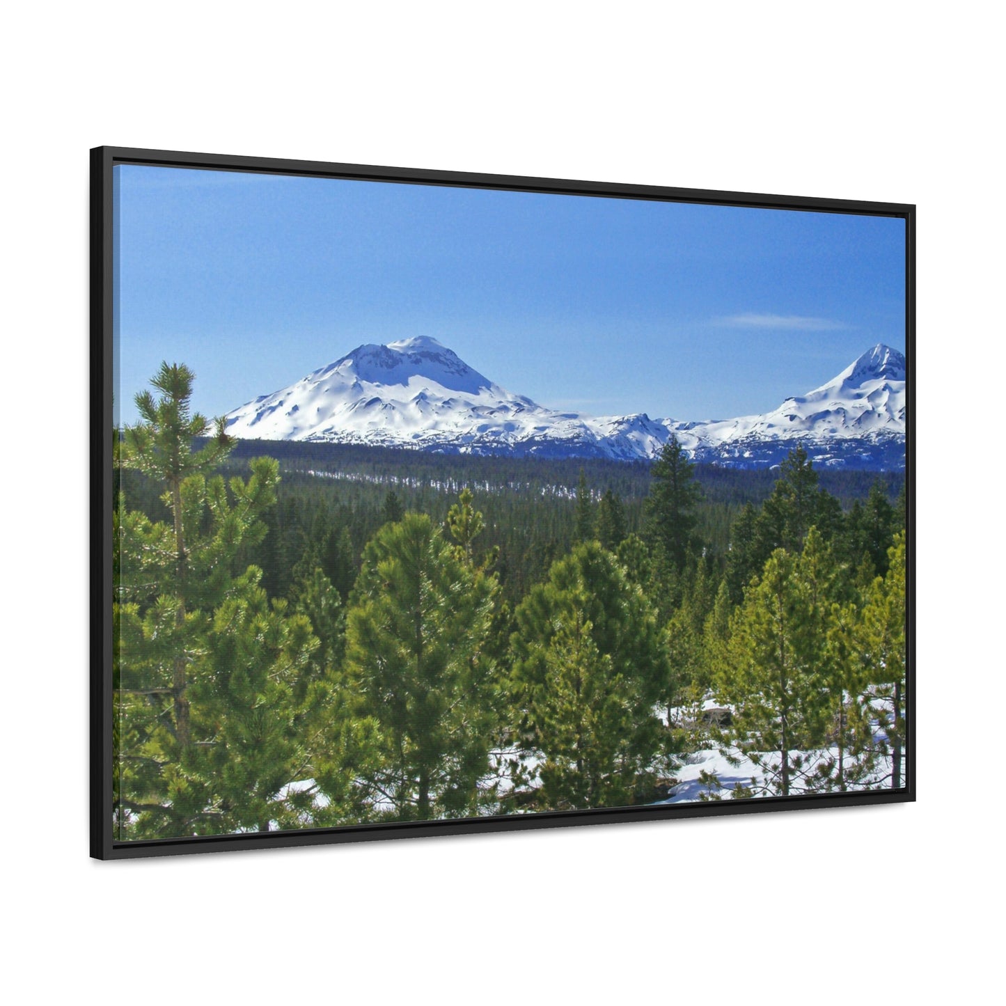 Winter South Sister Gallery Canvas Wraps Framed