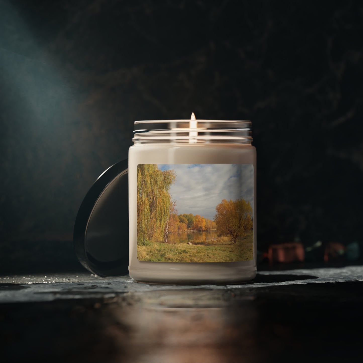 Golden Autumn Pond Scented Soy Candle, 9oz
